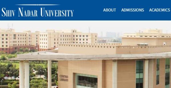 Shiv Nadar University application 2020-21