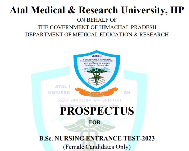 Atal Medical & Research University, Himachal B.Sc. Medical Technology & B. Pharmacy (Ayurved) 2023