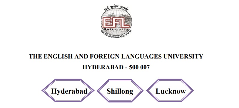 The English and Foreign Languages University (EFLU) Admissions 2023