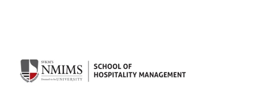 NMIMS – School of Hospitality & Management (SOHM) 2024