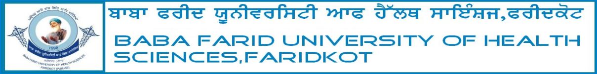 BACHELOR OF PHARMACY_BABA FARID UNIVERSITY OF HEALTH SCIENCES HEALTH SCIENCES FARIDKOT