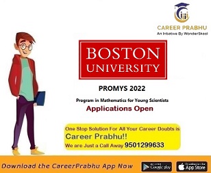 PROMYS 2022 Boston University (Program in Mathematics for Young Scientists)