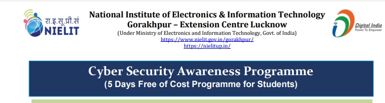 Cyber Security Awareness Programme By NIELIT, Gorakhpur