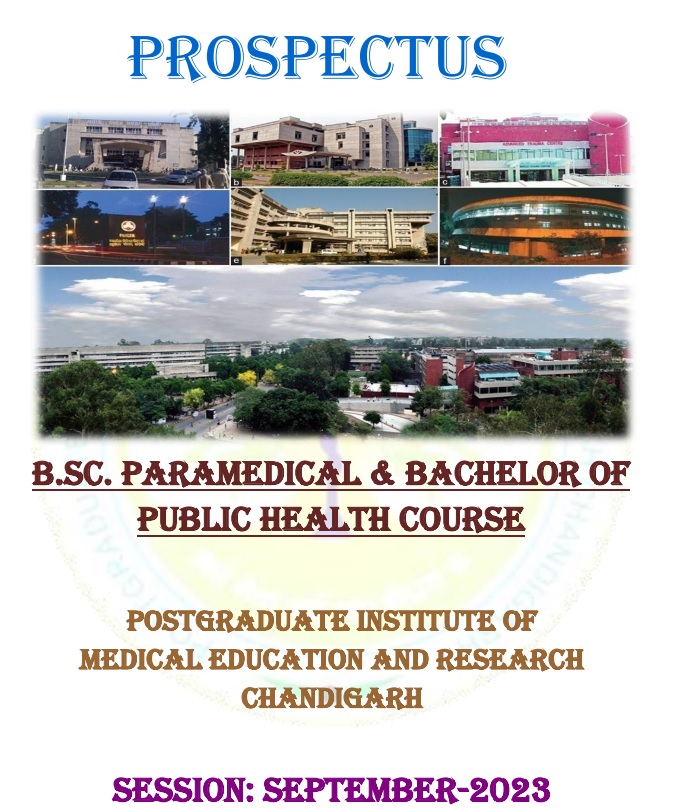 PGIMER Chandigarh B.Sc. Paramedical and Bachelor of Public Health (BPH) 2023