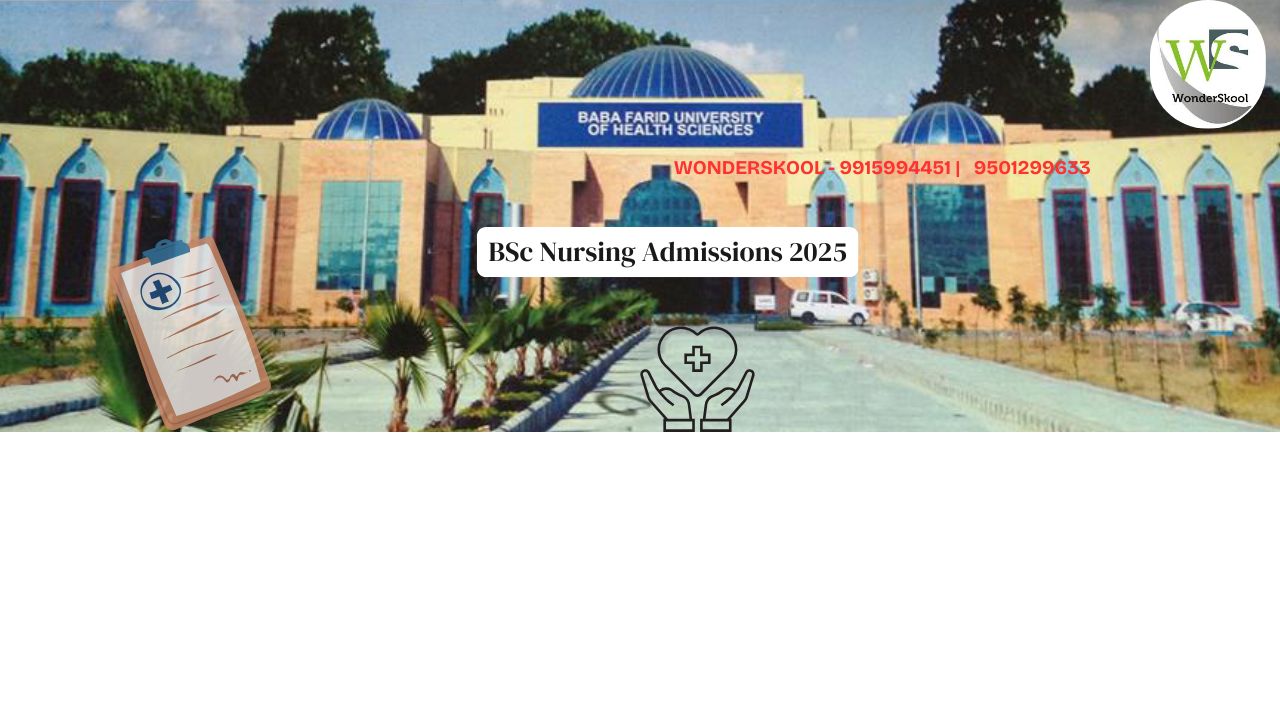 Baba Farid University of Health Sciences, Faridkot - Punjab | BSc Nursing Admissions 2025