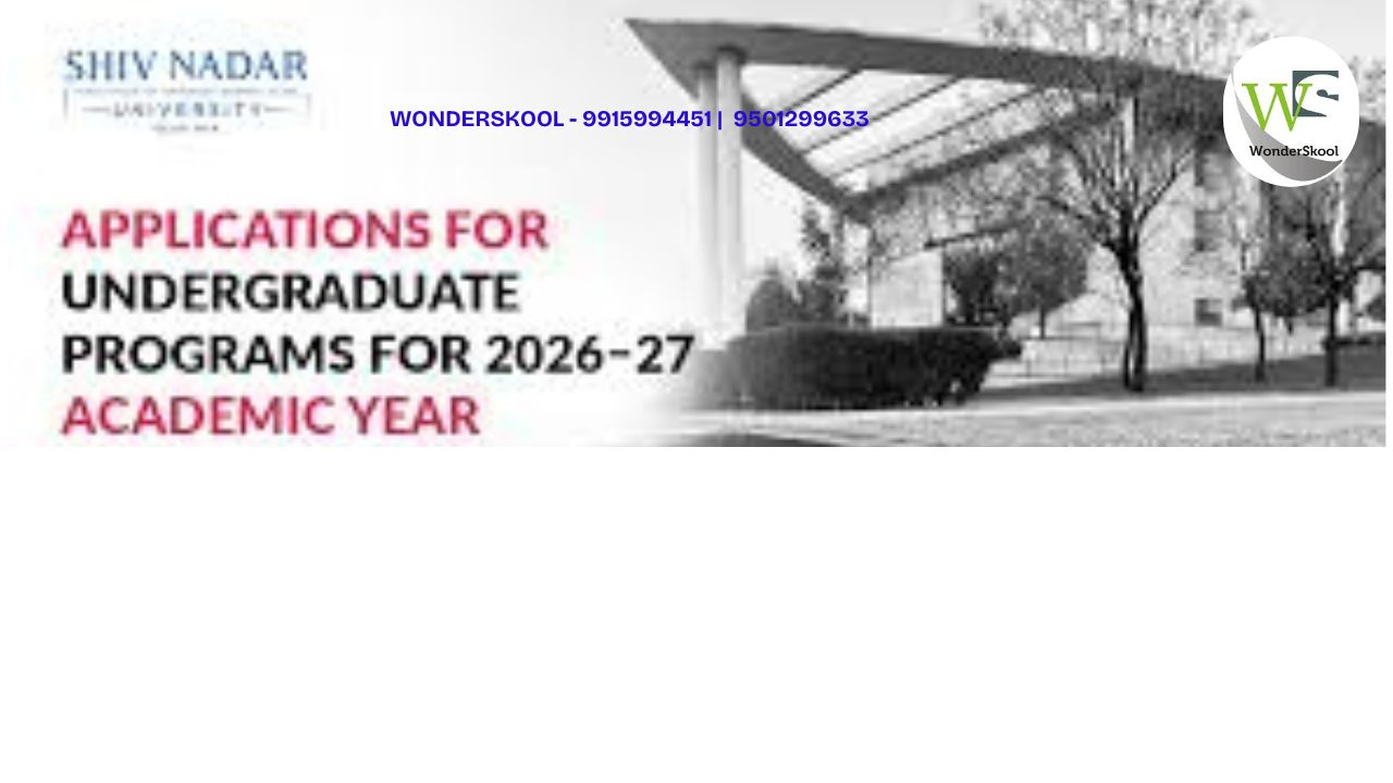 Shiv Nadar University - UG Admissions | SNUSAT 2026