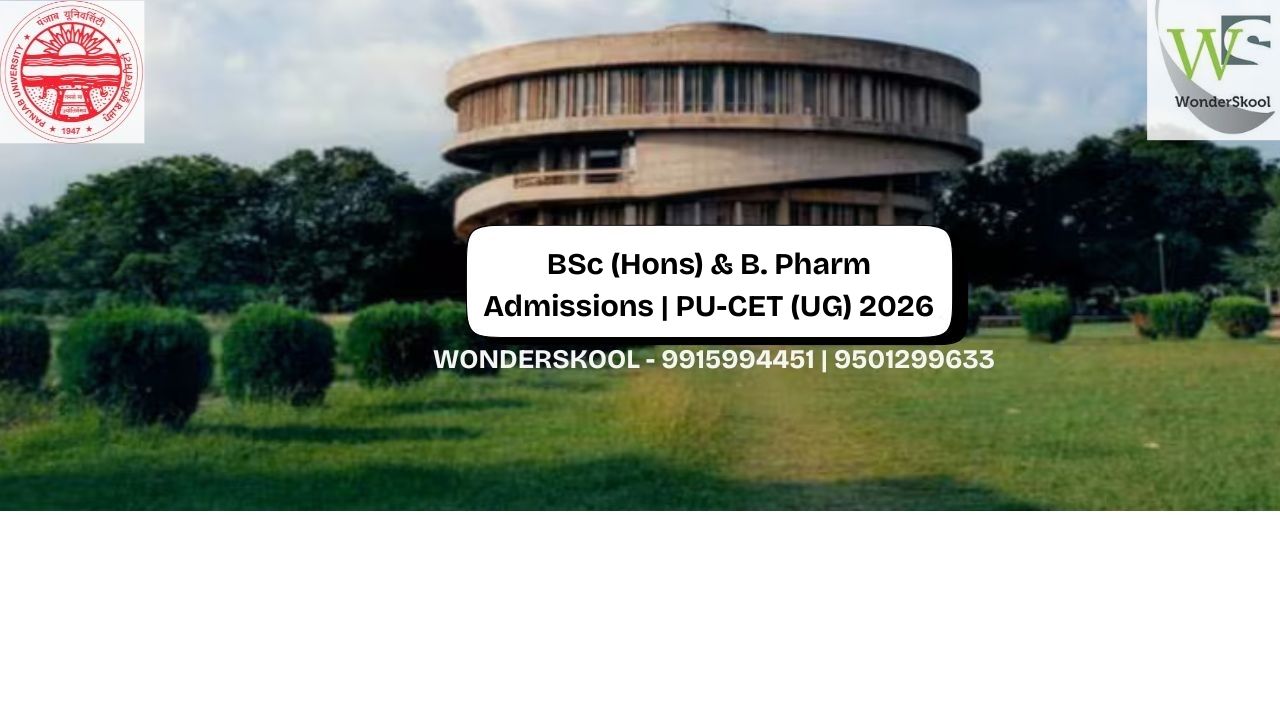 Panjab University BSc (Hons) & B.Pharm Admissions | PUCET 2026