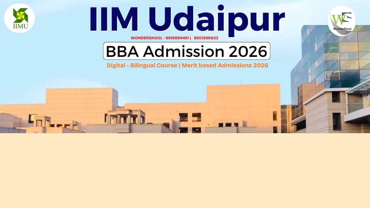 IIM Udaipur | BBA (H) 2026 | MERIT based Admission | ONLINE Degree