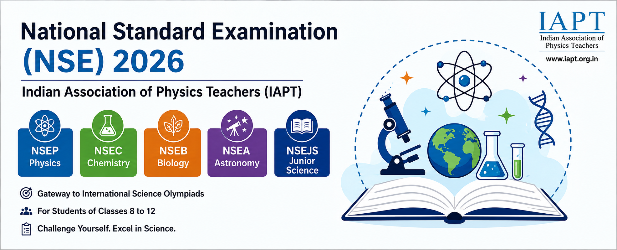 National Standard Examination (NSE) 2026 Indian Association of Physics Teachers (IAPT)