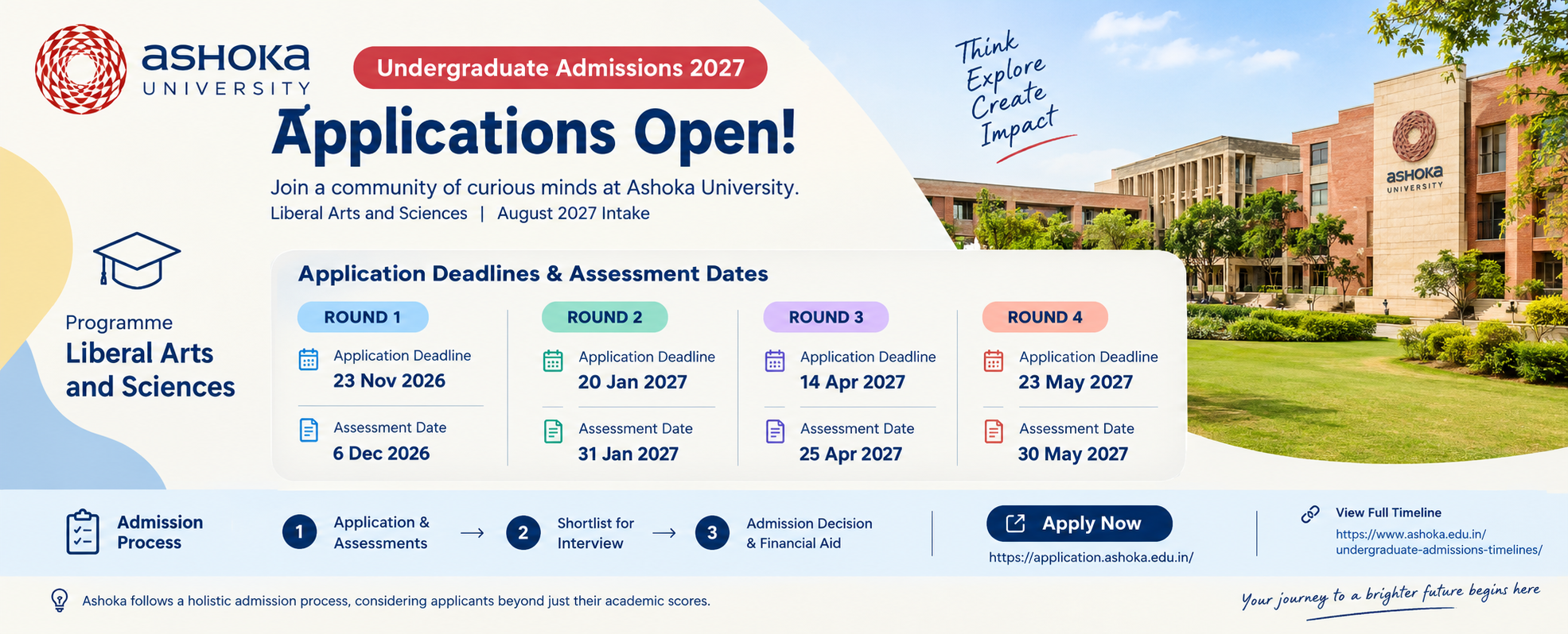 Ashoka University | Undergraduate Admissions 2027