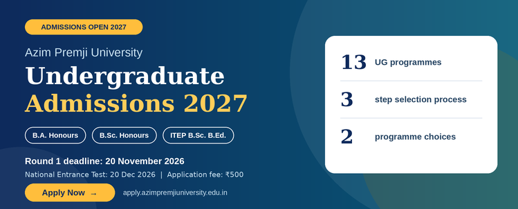 Azim Premji University | Undergraduate Admissions 2027